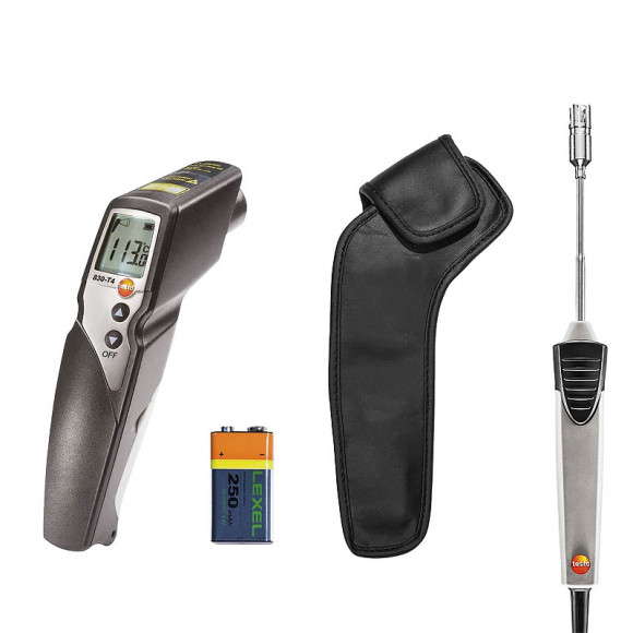 testo 830-T4 - Инфракрасный термометр с 2-х точечным лазерным целеуказателем testo 830-T4 - Инфракрасный термометр с 2-х точечным лазерным целеуказателем