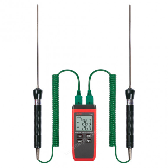 Термометр RGK CT-12 с погружным зондом температуры TR-10W с поверкой