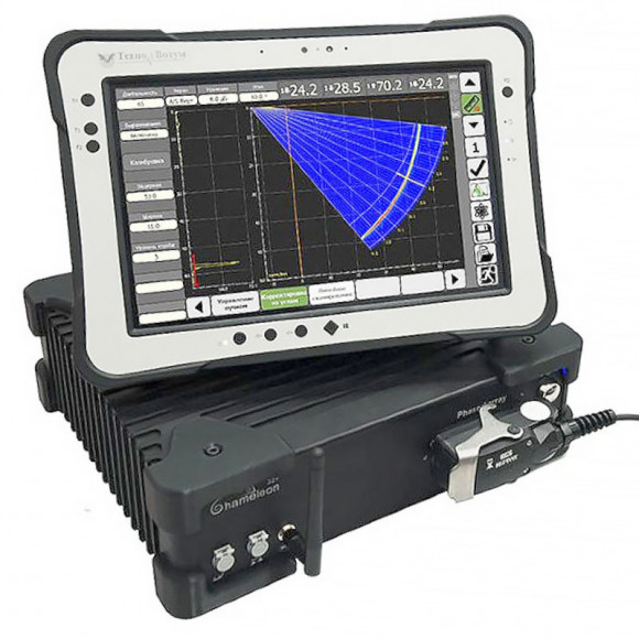 Ультразвуковой дефектоскоп на фазированных решетках Хамелеон 32+ Ультразвуковой дефектоскоп на фазированных решетках Хамелеон 32+