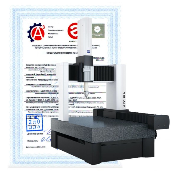 Поверка измерительных машин