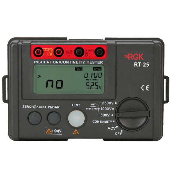 Цифровой мегаомметр RGK RT-25 Цифровой мегаомметр RGK RT-25