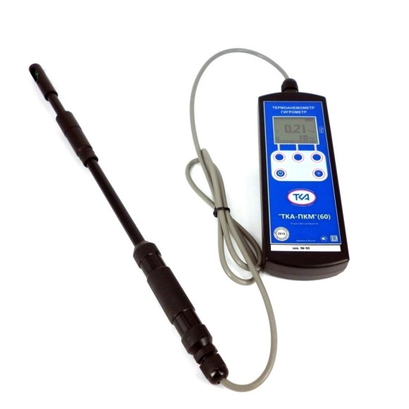 Анемометр + Термогигрометр “ТКА-ПКМ”(60)