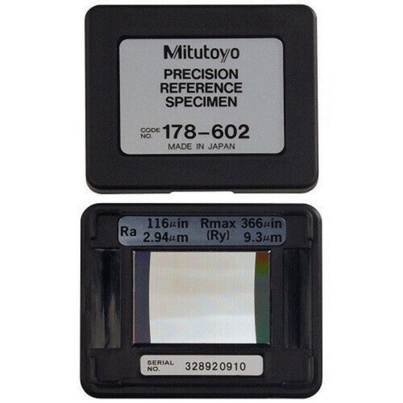 Mitutoyo 178-602 мера шероховатости, параметры Ra 2,94 мкм; R max (Ry) 9,3 мкм Mitutoyo 178-602 мера шероховатости, параметры Ra 2,94 мкм; R max (Ry) 9,3 мкм