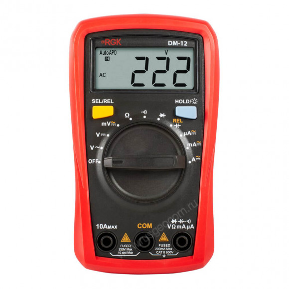 Цифровой мультиметр RGK DM-12 с поверкой Цифровой мультиметр RGK DM-12 с поверкой