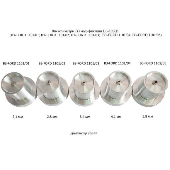 Вискозиметры проточные чашечные ВЗ модификации ВЗ-FORD