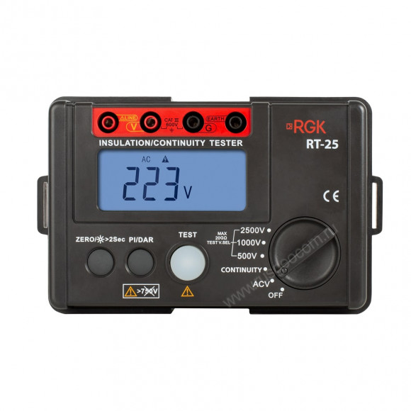 Мегаомметр RGK RT-25 с поверкой Мегаомметр RGK RT-25 с поверкой