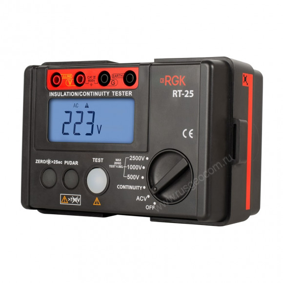 Мегаомметр RGK RT-25 с поверкой Мегаомметр RGK RT-25 с поверкой