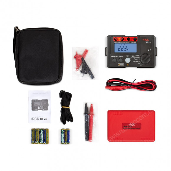 Мегаомметр RGK RT-25 с поверкой Мегаомметр RGK RT-25 с поверкой