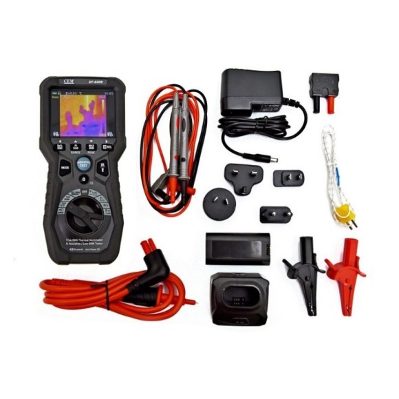 DT-6509 Тестер изоляции с функцией мультиметра TRMS,с встроенным тепловизором