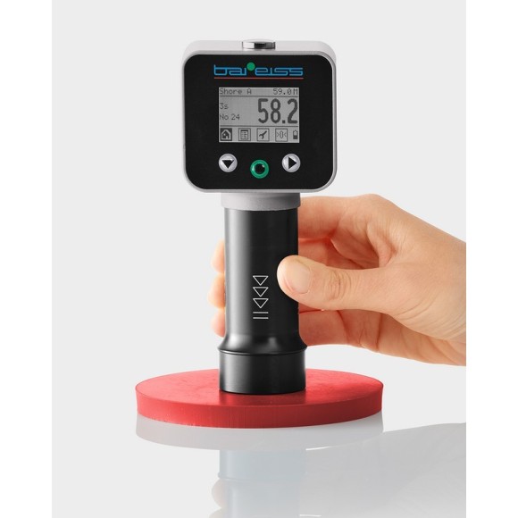 Bareiss BS 61 II механический штатив с твердомером (дюрометром) цифровым HPE III Шор А Bareiss BS 61 II механический штатив с твердомером (дюрометром) цифровым HPE III Шор А